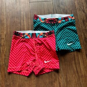 2x1 Nike Pro Zig Zag Shorts Size Small